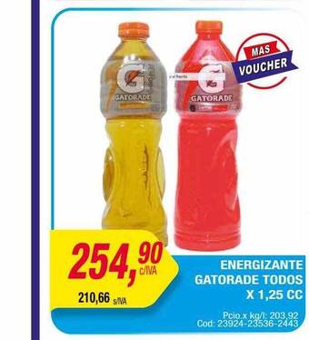 Maxiconsumo Energizante gatorade todos oferta