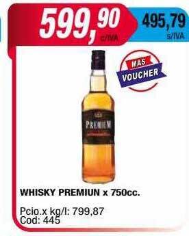 Maxiconsumo Whisky premiun oferta