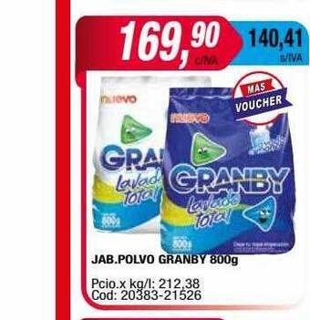 Maxiconsumo Jab. polvo granby oferta
