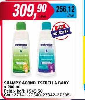Maxiconsumo Shamp. y acond. estrella baby oferta