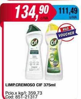 Maxiconsumo Limp. cremoso cif oferta