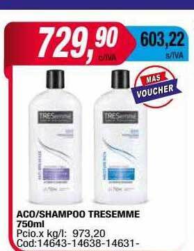 Maxiconsumo Aco shampoo tresemme oferta