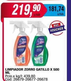 Maxiconsumo Limpiador zorro gatillo oferta