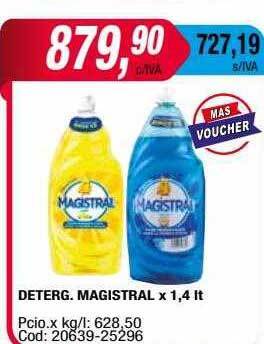 Maxiconsumo Deterg. magistral oferta