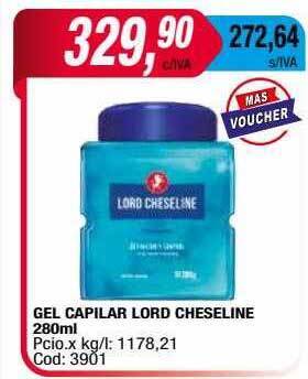 Maxiconsumo Gel capilar lord cheseline oferta