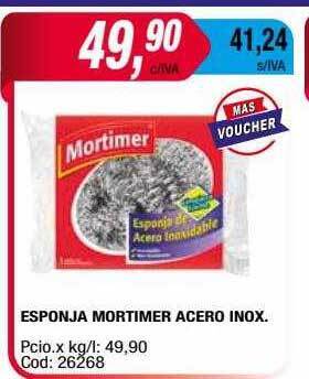 Maxiconsumo Esponja mortimer acero inox oferta