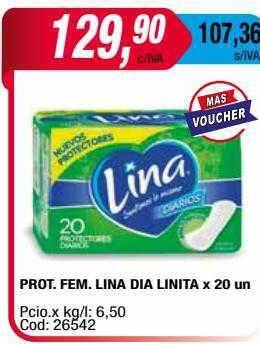 Maxiconsumo Prot. fem. lina dia linita oferta