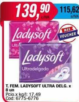 Maxiconsumo T. fem. ladysoft ultra delg. oferta