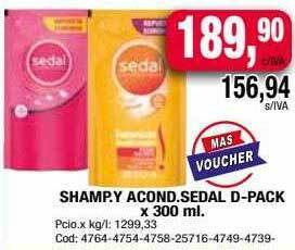 Maxiconsumo Shamp. y acond. sedal d-pack oferta