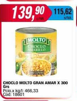 Maxiconsumo Choclo molto gran amar oferta