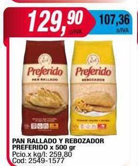 Maxiconsumo Pan rallado y rebozador preferido oferta