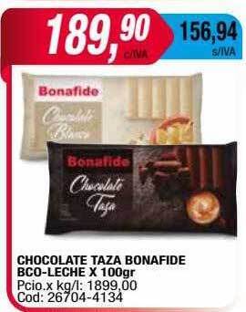 Maxiconsumo Chocolate taza bonafide bco-leche oferta