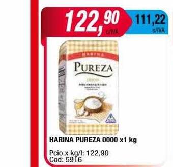 Maxiconsumo Harina pureza 0000 oferta