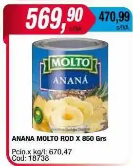 Maxiconsumo Anana molto rod oferta