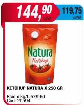 Maxiconsumo Ketchup natura oferta