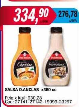 Maxiconsumo Salsa d. anclas oferta