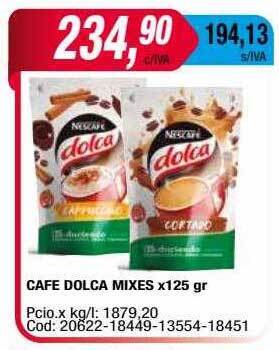 Cafe dolca mixes