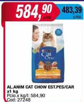 Maxiconsumo Al. anim cat chow est. pes car oferta