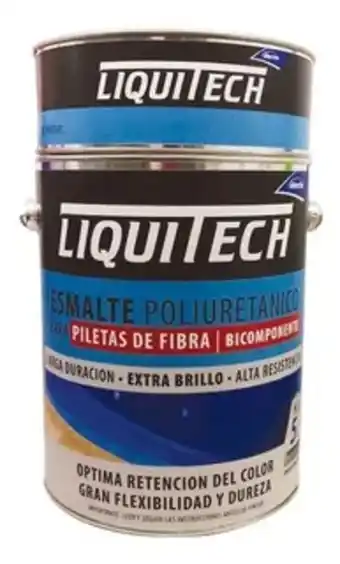 Pinturerias MM Esmalte poliuretanico para piletas fibra liquitech 5 l mm oferta