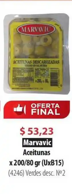 Parodi Marvavic Aceitunas x 200/80 gr (UxB15) oferta
