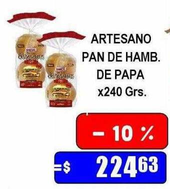 Dulcenter Artesano pan de hamb. de papa oferta