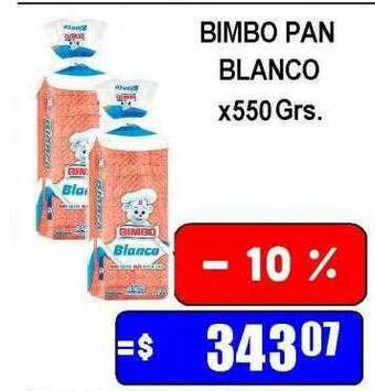 Dulcenter Bimbo pan blanco oferta