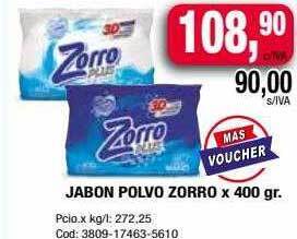 Maxiconsumo Jabon polvo zorro oferta