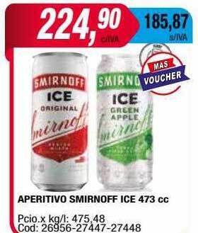 Maxiconsumo Aperitivo smirnoff ice oferta