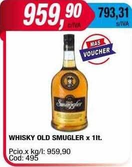 Maxiconsumo Whisky old smugler oferta