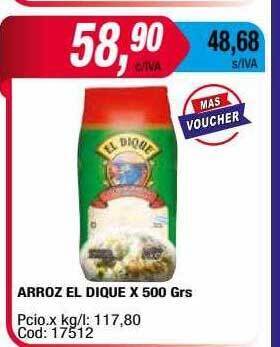 Maxiconsumo Arroz el dique oferta