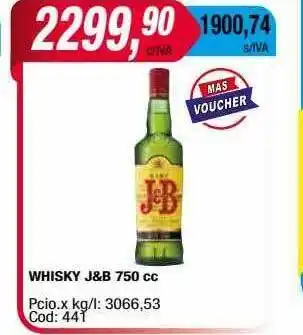 Maxiconsumo Whisky j&b oferta
