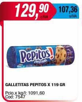 Maxiconsumo Galletitas pepitos oferta