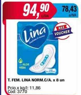 Maxiconsumo T. fem. lina norm. c a. oferta