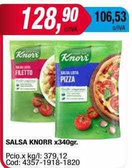 Maxiconsumo Salsa knorr oferta