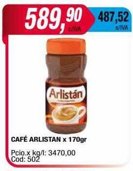 Maxiconsumo Café arlistan oferta