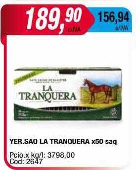 Maxiconsumo Yer. saq la tranquera oferta
