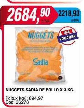 Maxiconsumo Nuggets sadia de pollo oferta