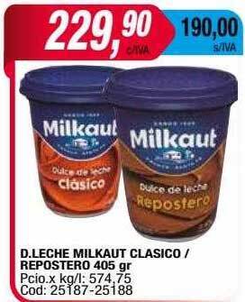 Maxiconsumo D. leche milkaut clasico repostero oferta