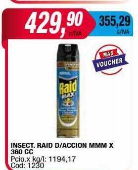 Maxiconsumo Insect. raid d accion mmm oferta