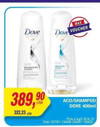 Maxiconsumo Aco shampoo dove oferta