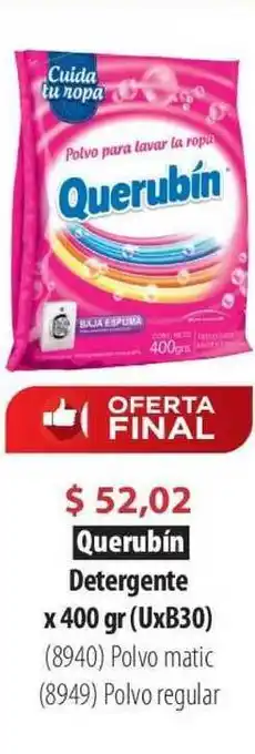 Parodi Querubín Detergente x 400 gr (UxB30) oferta