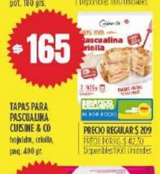 Supermercados Vea Tapas Para Pascualina Cuisine & Co oferta