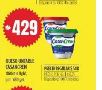 Supermercados Vea Queso Untable casancrem oferta