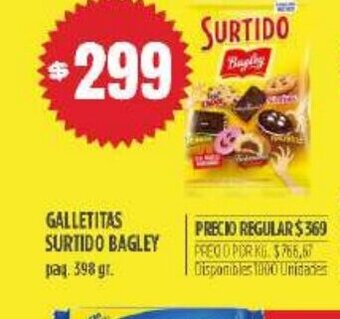Supermercados Vea Galletitas Surtido Bagley oferta