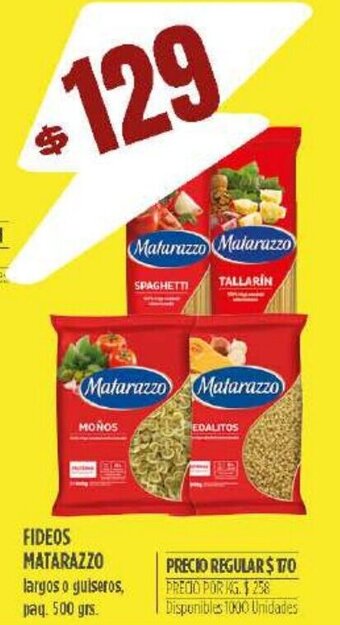 Supermercados Vea Fideos Matarazzo oferta