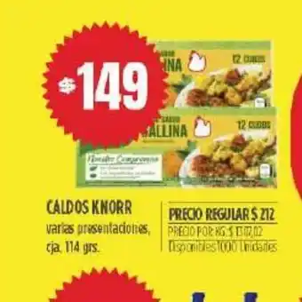 Supermercados Vea Knorr Caldos oferta