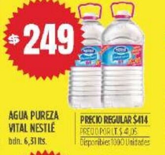 Supermercados Vea Agua Pureza Vital Nestlé oferta