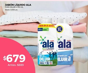 Supermercados Tadicor Ala Jabón Liquido oferta