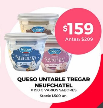 Supermercados Tadicor Queso Untable Tregar Neufchatel oferta