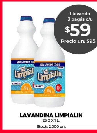 Supermercados Tadicor Lavandina Limpialin oferta